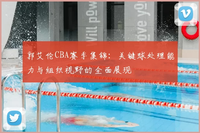 郭艾伦CBA赛季集锦:关键球处理能力与组织视野的全面展现