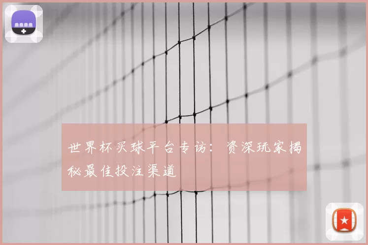 世界杯买球平台专访：资深玩家揭秘最佳投注渠道